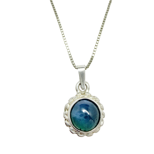 O Nordström, Sweden 1970-80s. Solid SIlver Bergslagen-stone Pendant Necklace.