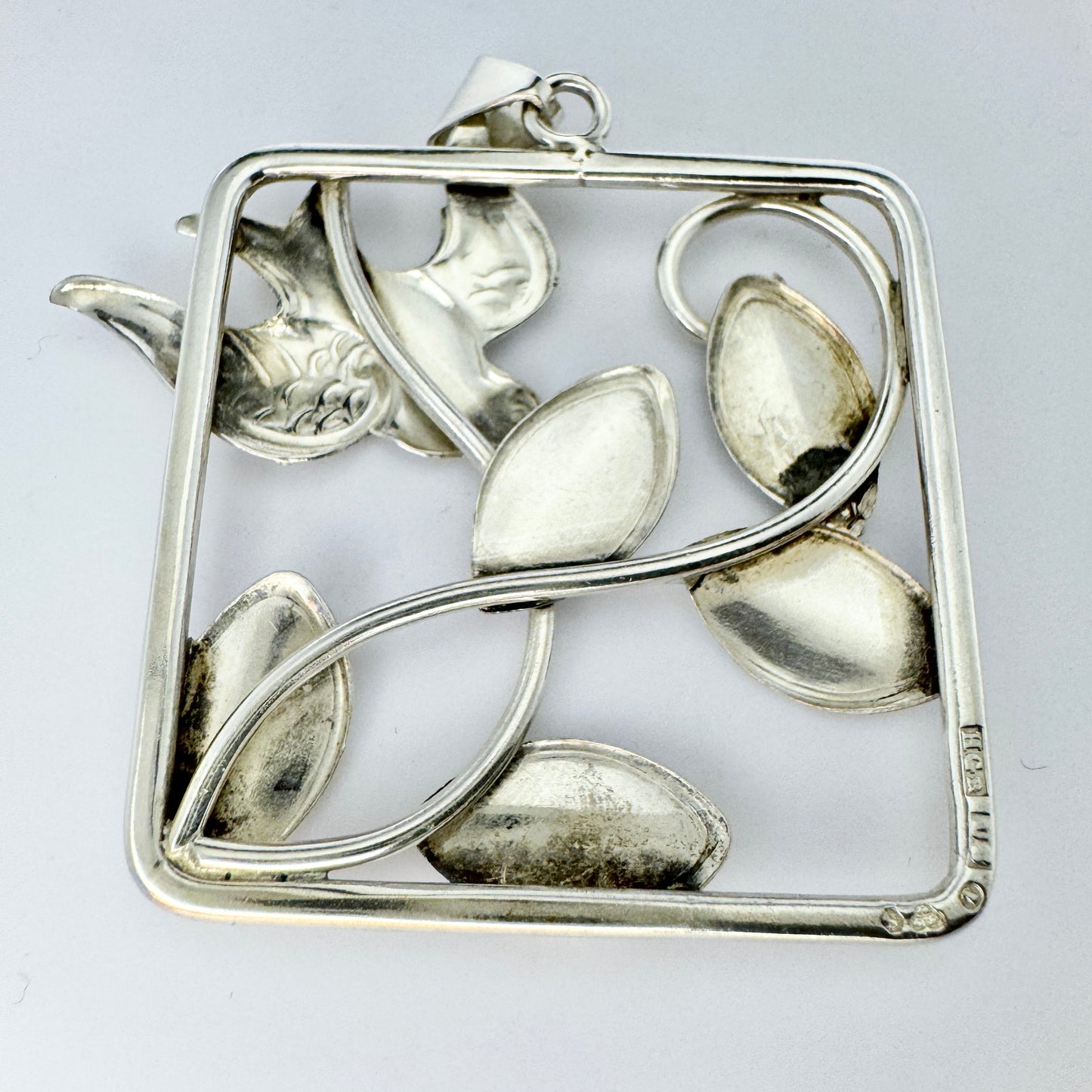 Hugo Grun, Stockholm 1946. Vintage Celebrating Peace Sterling Silver Pendant