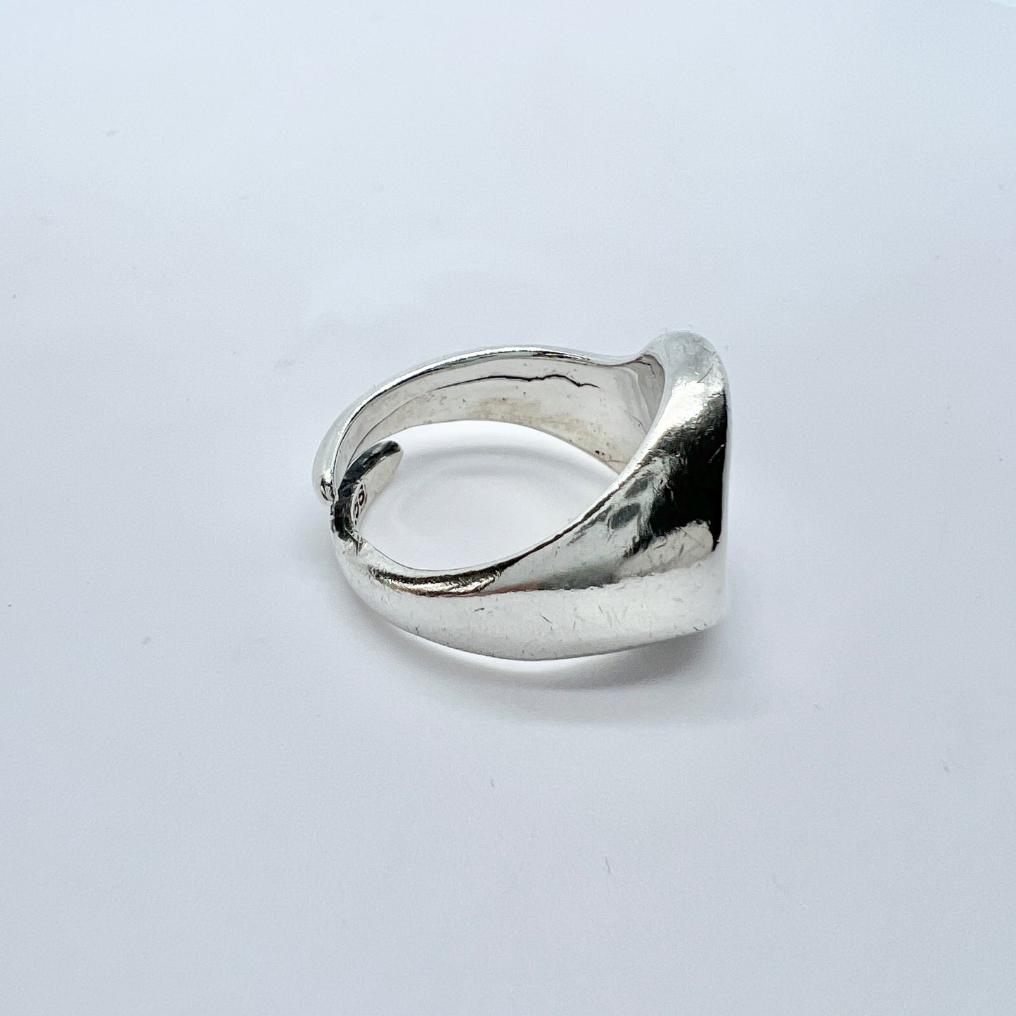 Alton, Sweden 1974 Vintage Sterling Silver Adjustable Size Ring.