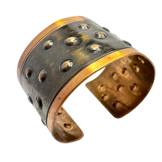 Tore Holm, Sweden c 1970s. Large Vintage Copper Cuff Bracelet.