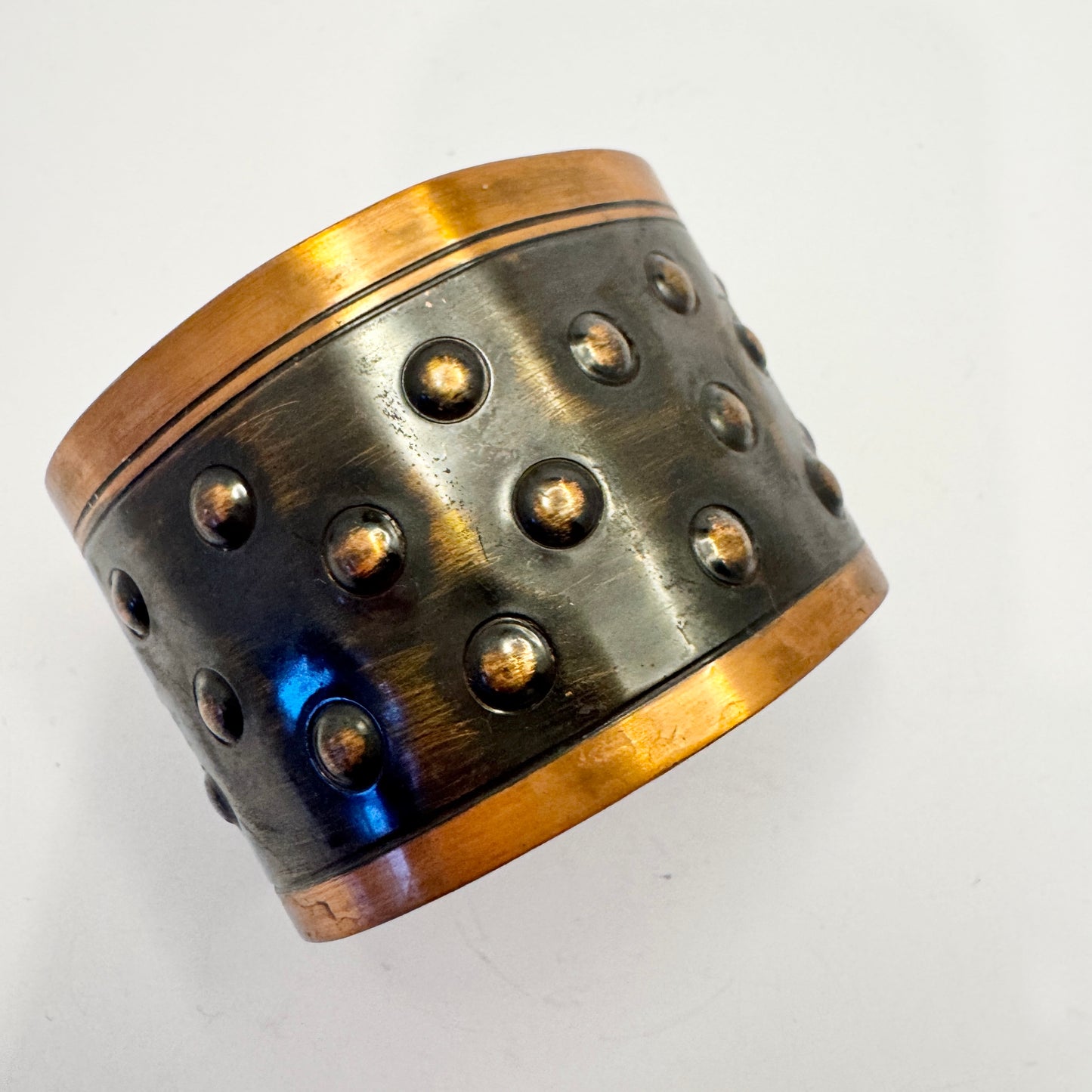 Tore Holm, Sweden c 1970s. Large Vintage Copper Cuff Bracelet.