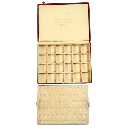 A.G Wijkström Stockholm ca 1930s. Vintage Gemstone Display Storage Box.