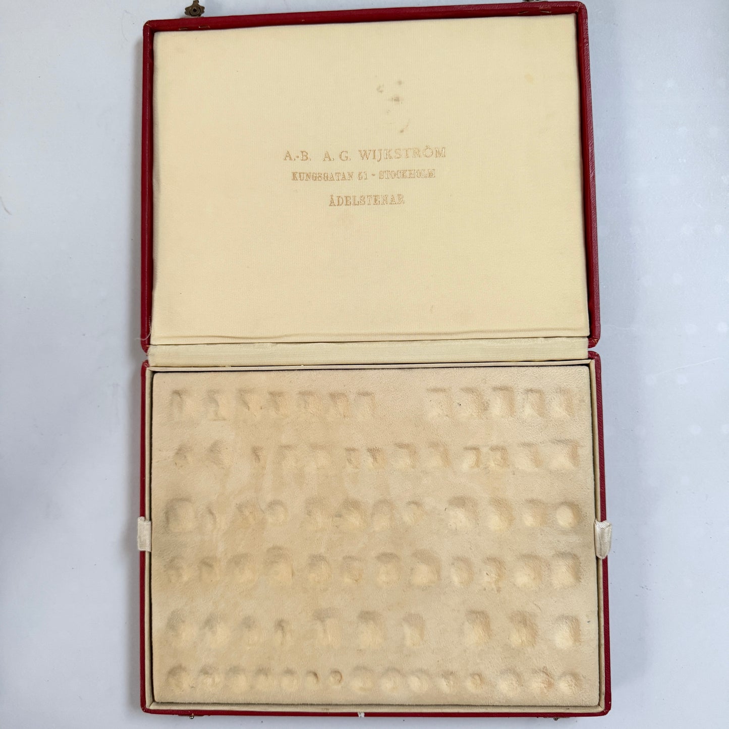 A.G Wijkström Stockholm ca 1930s. Vintage Gemstone Display Storage Box.