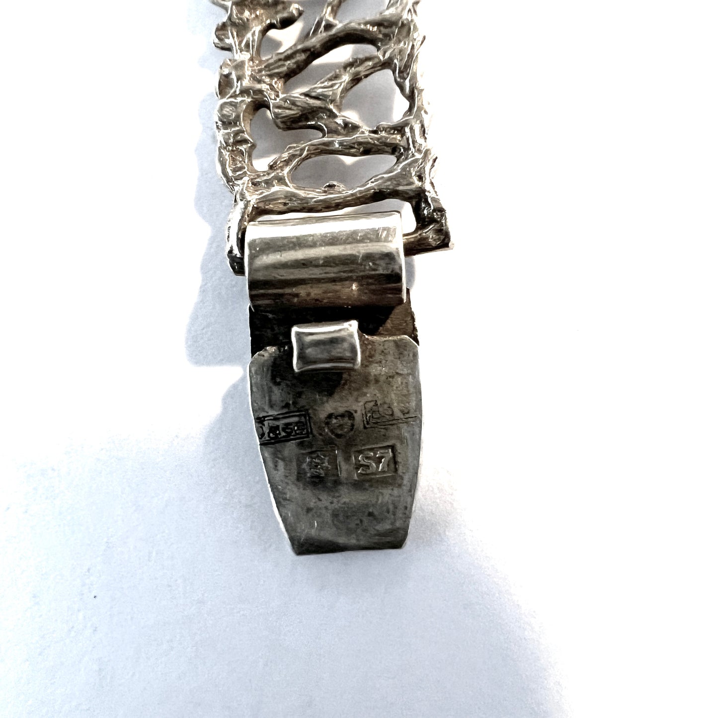 Jalosepot Oy, Finland 1971. Vintage Solid Silver Link Bracelet.