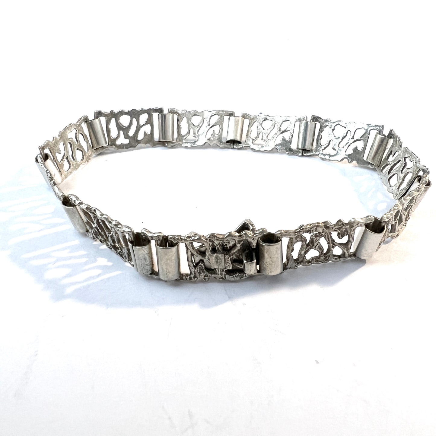 Jalosepot Oy, Finland 1971. Vintage Solid Silver Link Bracelet.