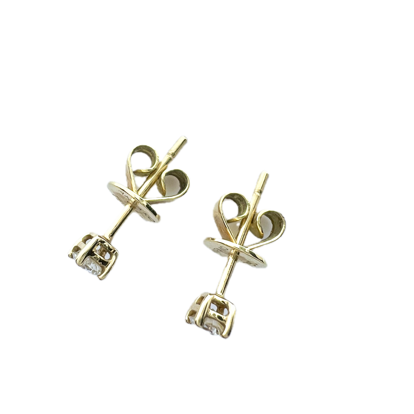 Anita Ko, 18k Gold Diamond Stud Earrings.