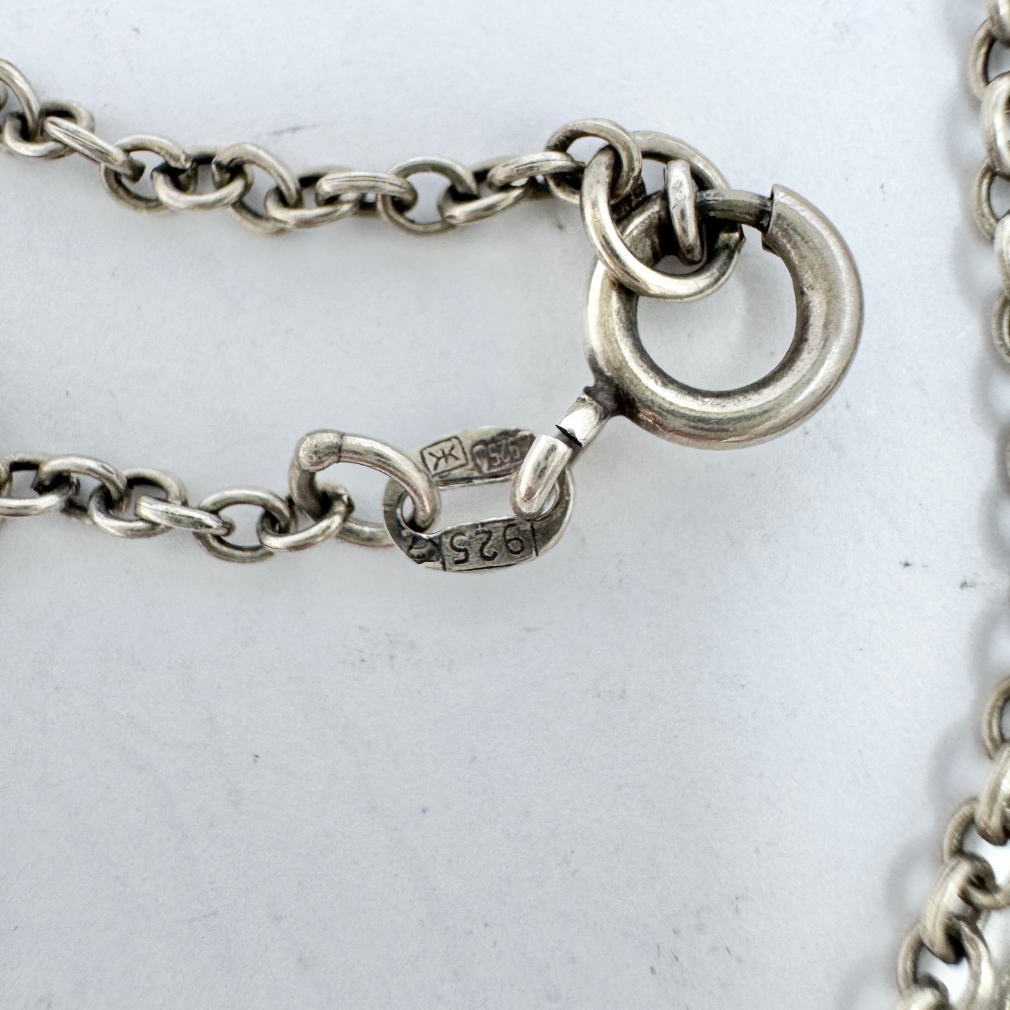 Kalevala Koru, Finland 1995. Vintage Sterling Silver Moon Goddess Pendant Necklace