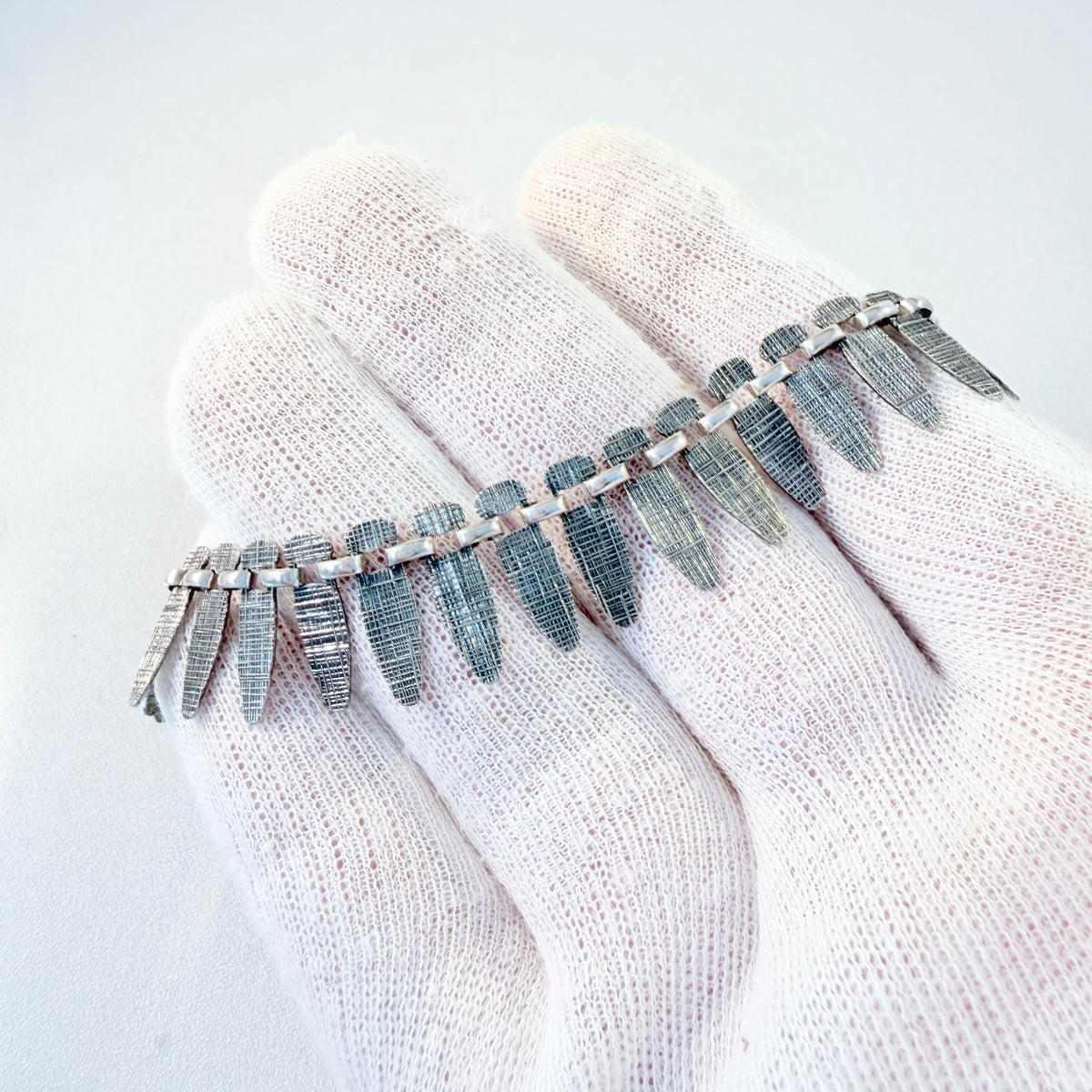 Rodi & Wienenberger, Germany ca 1960. Vintage Solid SIlver Necklace.