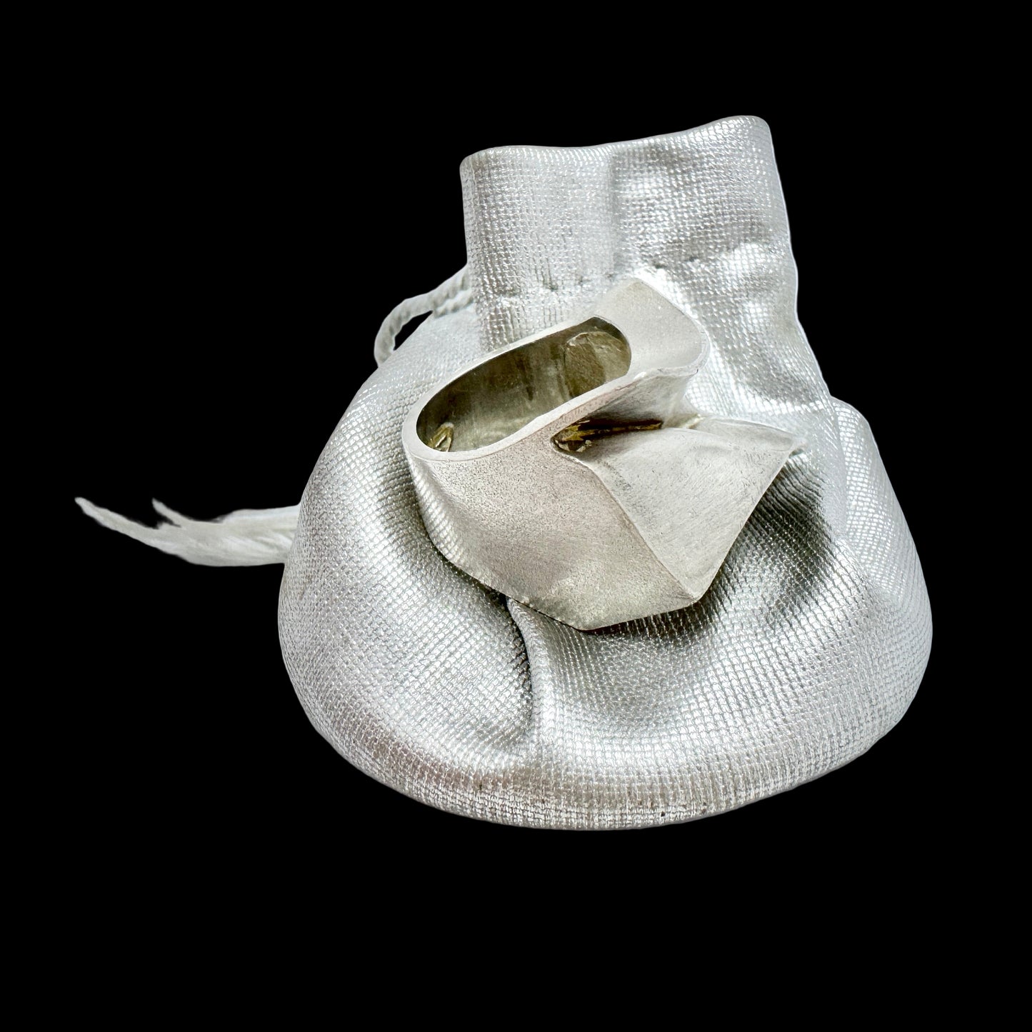 Björn Weckström for Lapponia, Finland 1970. Bold Sterling Silver Ring. Design Carina