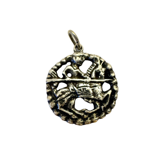 David-Andersen, Norway. Vintage Viking Copy Sterling Silver Pendant.