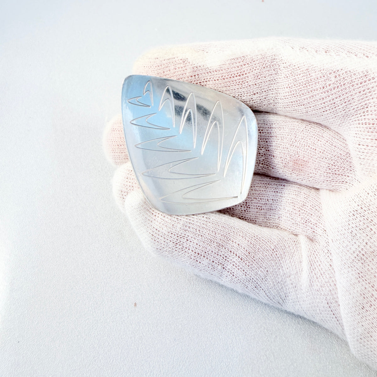 Erik Svane, Sweden 1958. VIntage Sterling Silver Brooch.