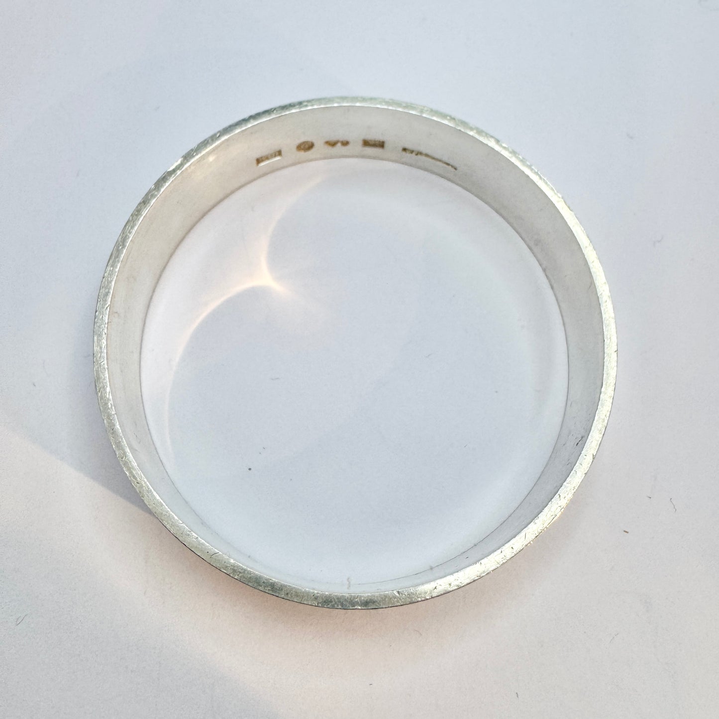 Cecilia and KI Johansson, Sweden 1972. Chunky Vintage Sterling Silver Bangle Bracelet.