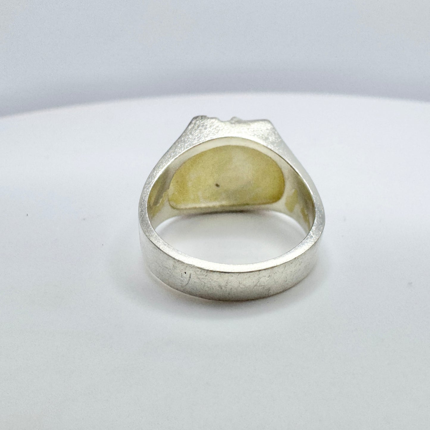 Björn Weckström, for Lapponia, Finland 1989. Vintage Sterling Silver Ring. Design: Khimaira