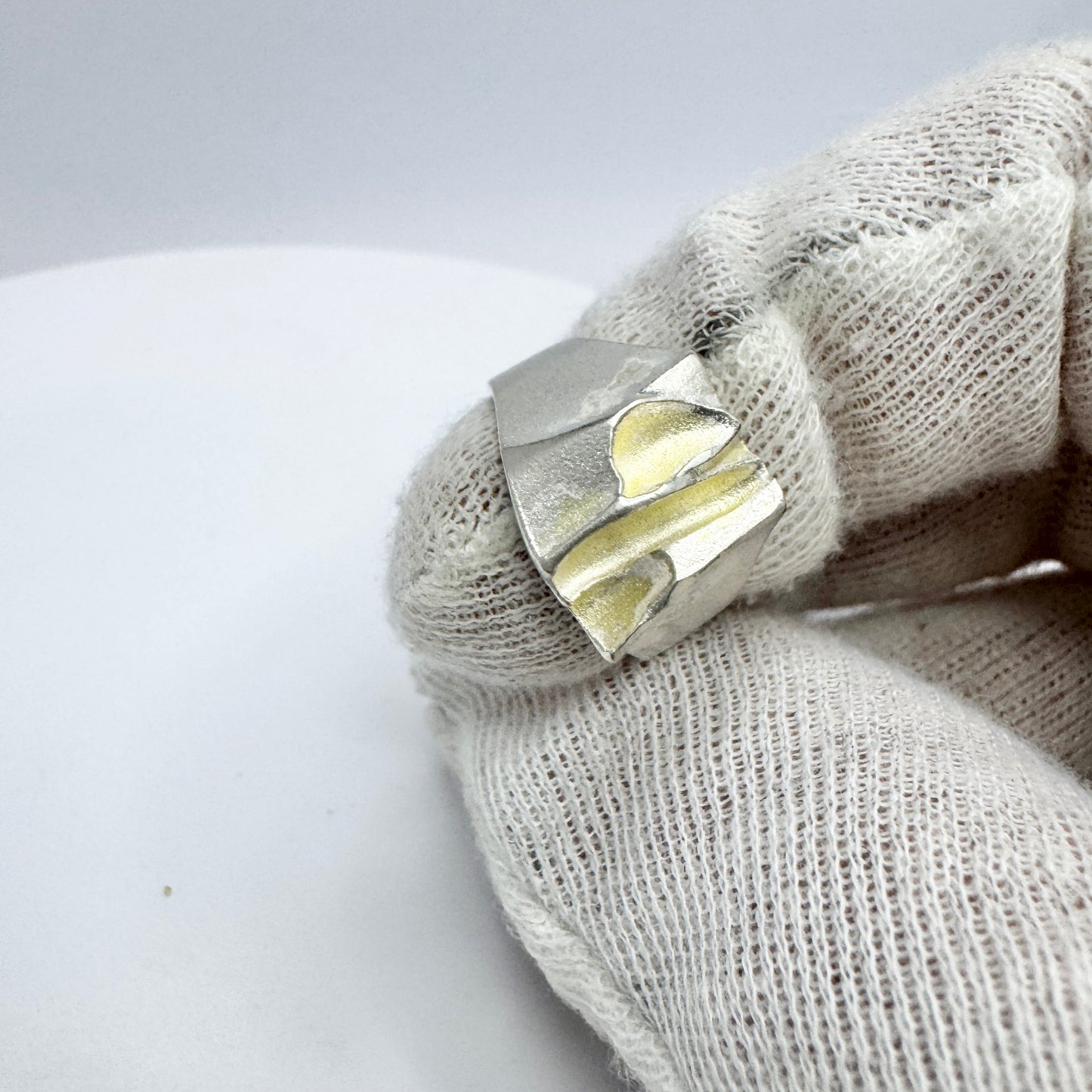 Björn Weckström, for Lapponia, Finland 1989. Vintage Sterling Silver Ring. Design: Khimaira