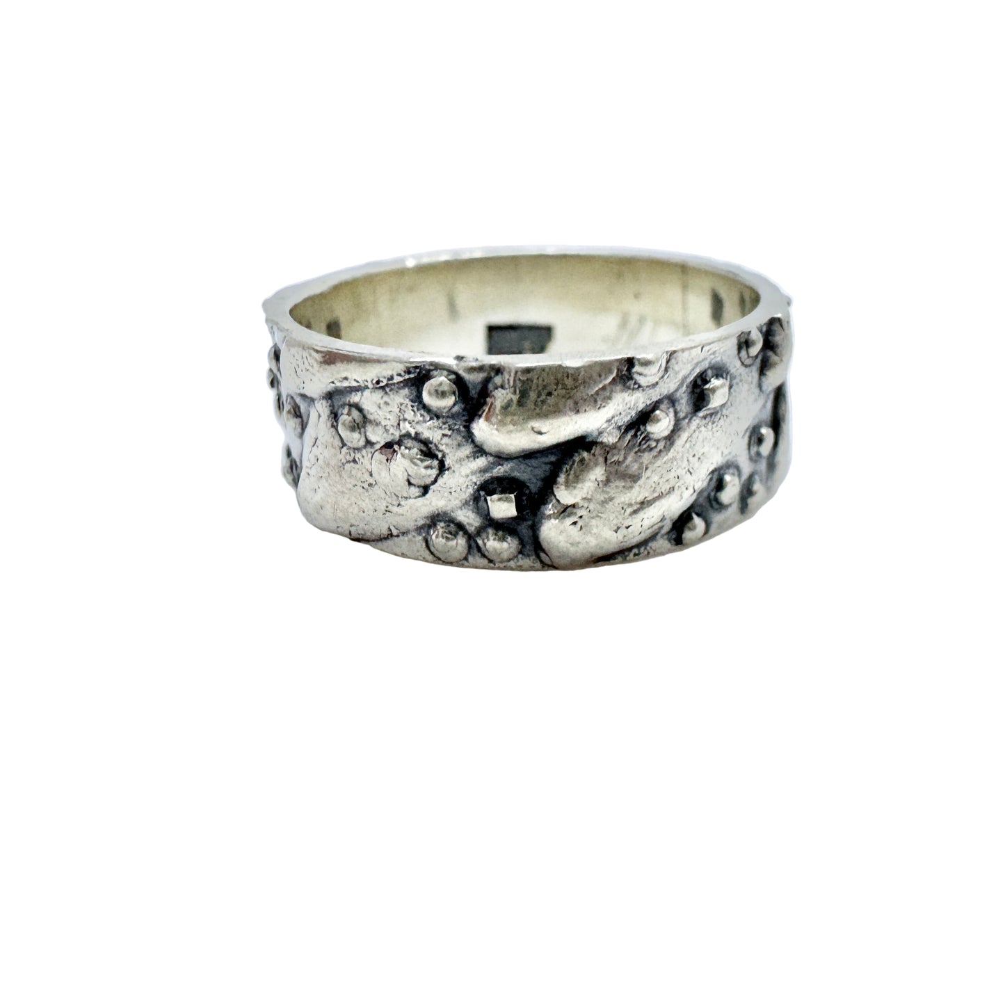 Kello Oy, Finland 1976. Vintage Sterling Silver Unisex Ring.