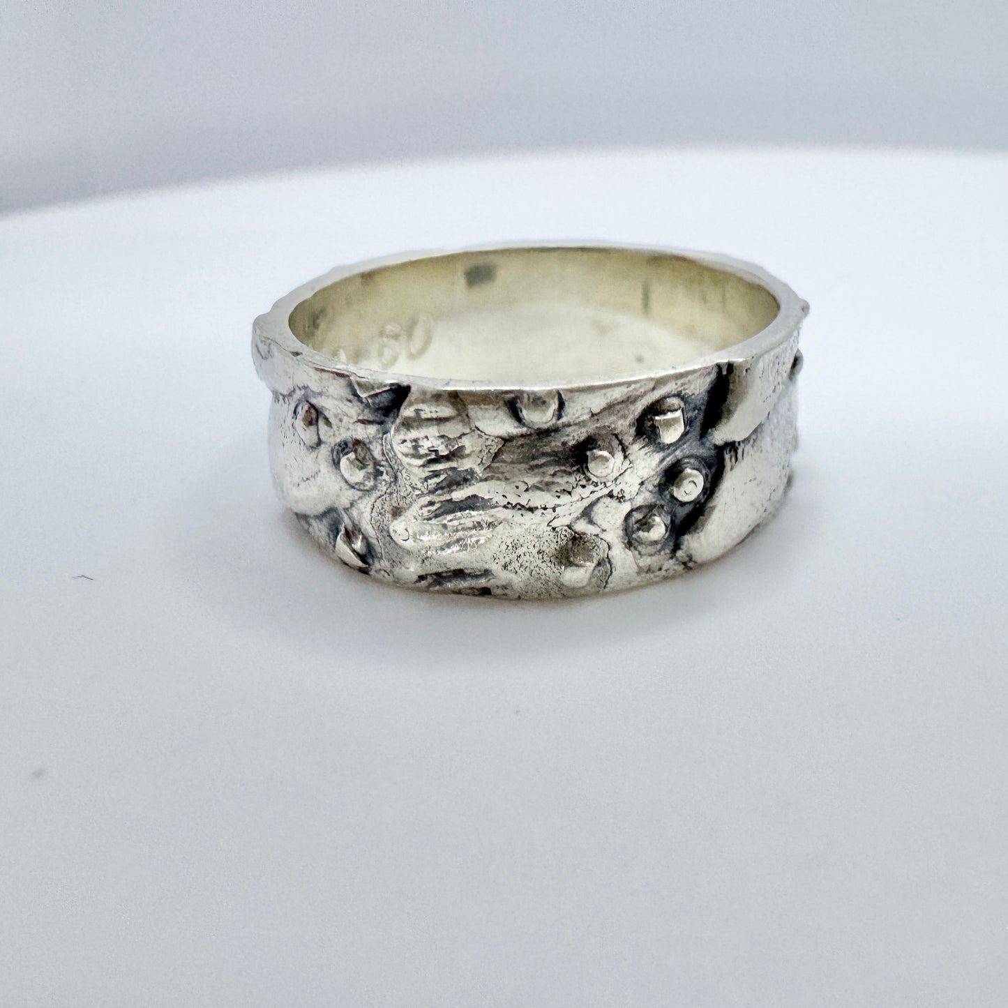 Kello Oy, Finland 1976. Vintage Sterling Silver Unisex Ring.