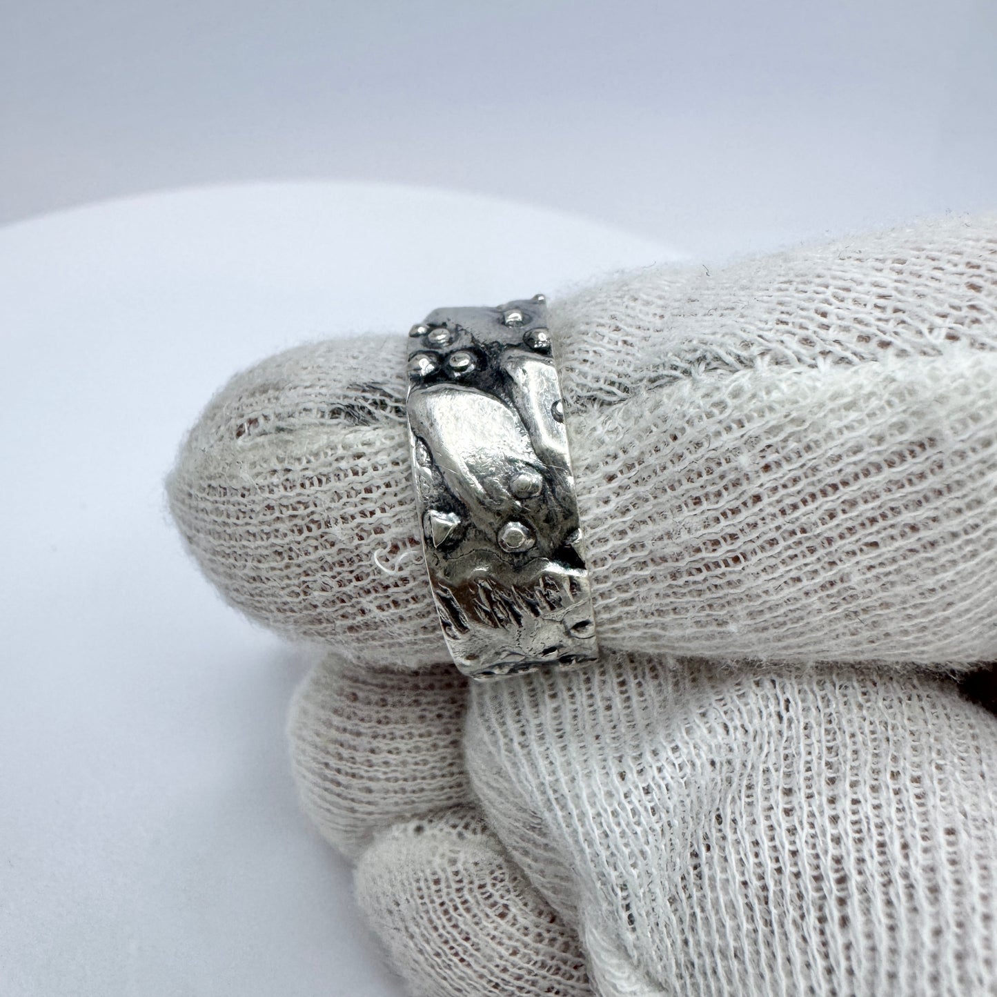Kello Oy, Finland 1976. Vintage Sterling Silver Unisex Ring.