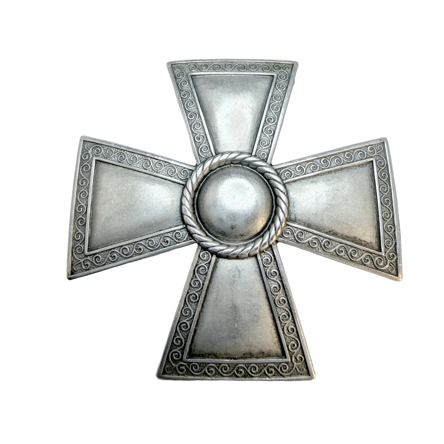 Sporrong, Sweden 1944. Vintage WW2-era Solid Silver Nurse Badge Brooch.