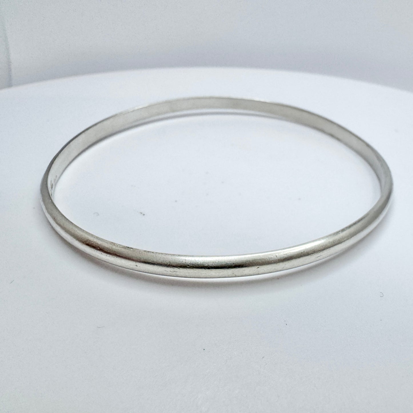 Rusch, Germany ca 1960s. Vintage Solid Silver Bangle Bracelet.