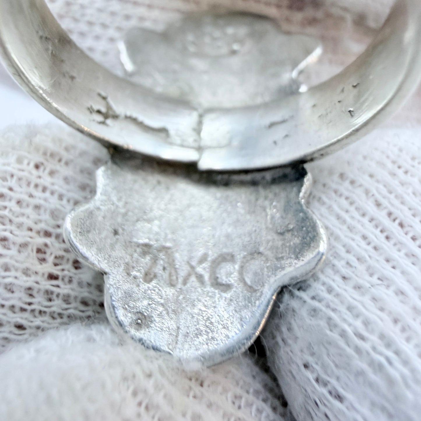 Taxco, Mexico ca 1940. Vintage 980 Sterling Silver Ring. Prob. Artemio Navarrete.
