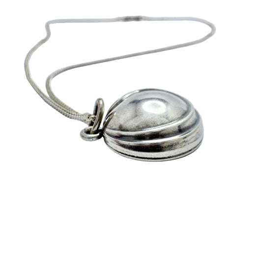 David-Andersen, Norway. Vintage Sterling Silver Pendant Necklace.