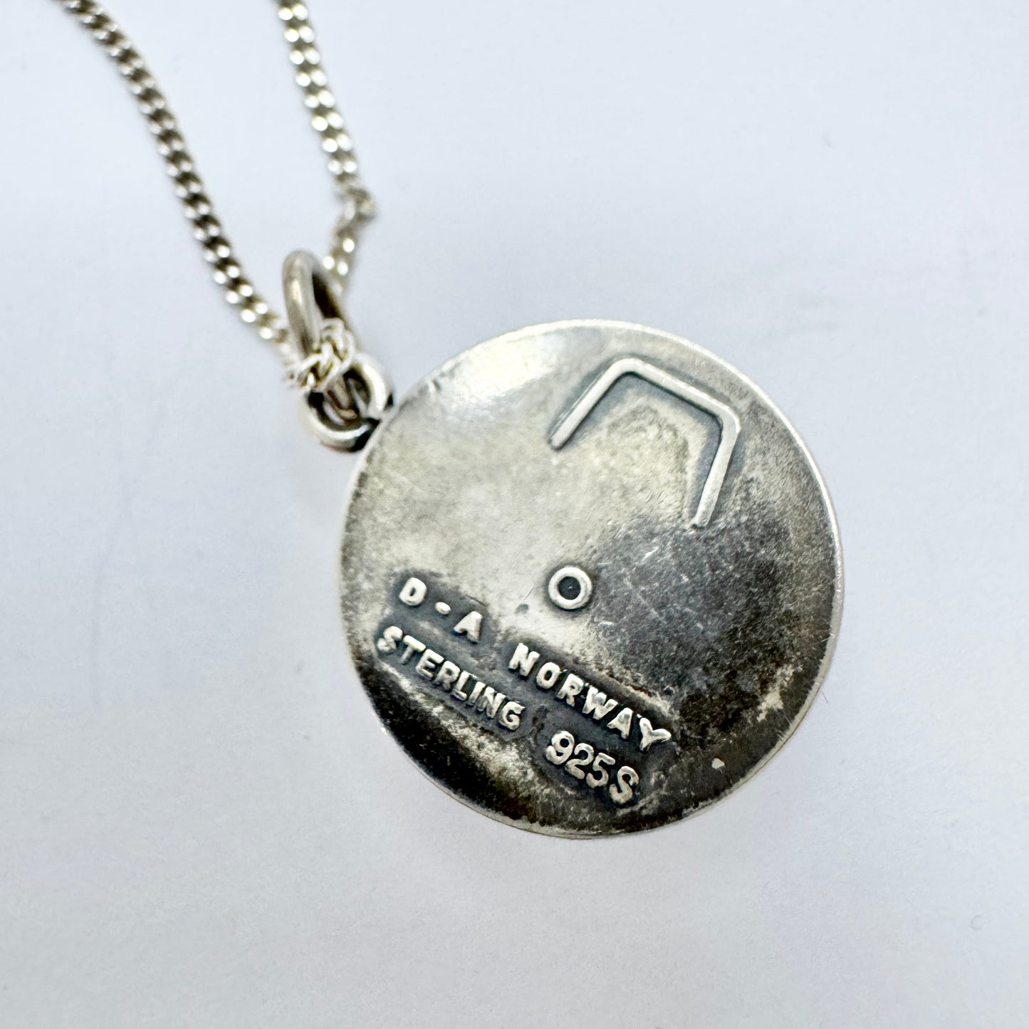 David-Andersen, Norway. Vintage Sterling Silver Pendant Necklace.