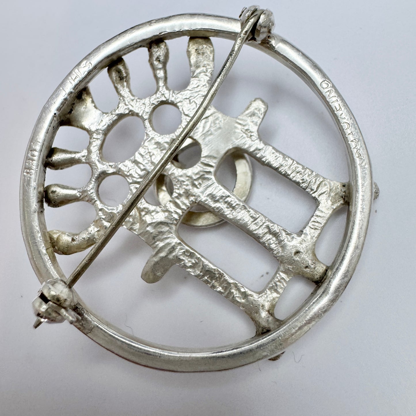 Juhls, Kautokeino, Norway. Vintage Sterling Silver Brooch.