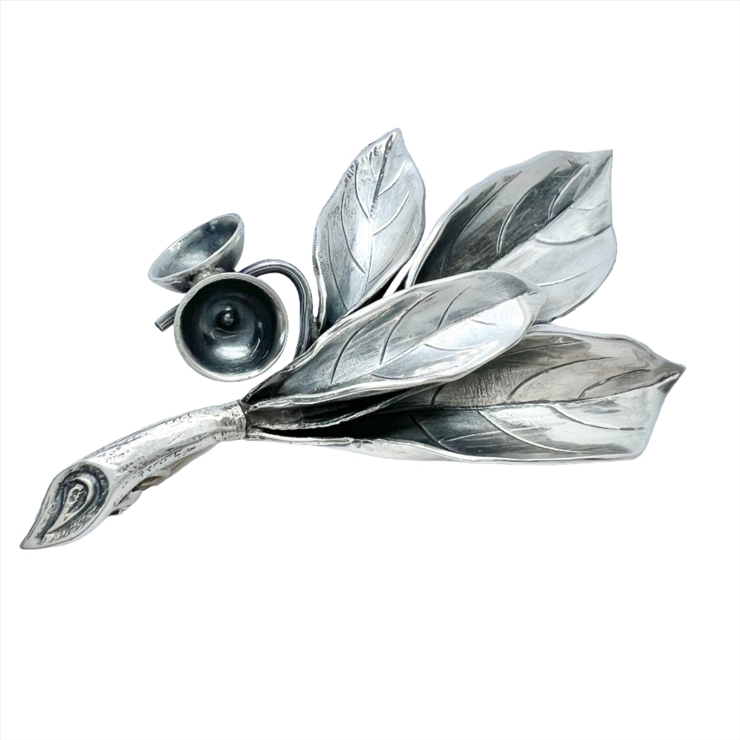 Kaplan, Sweden 1952, Vintage Solid Silver Brooch.