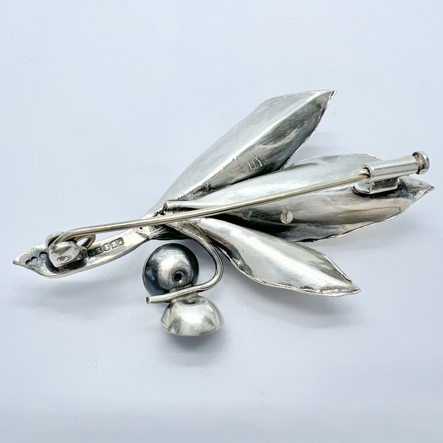 Kaplan, Sweden 1952, Vintage Solid Silver Brooch.