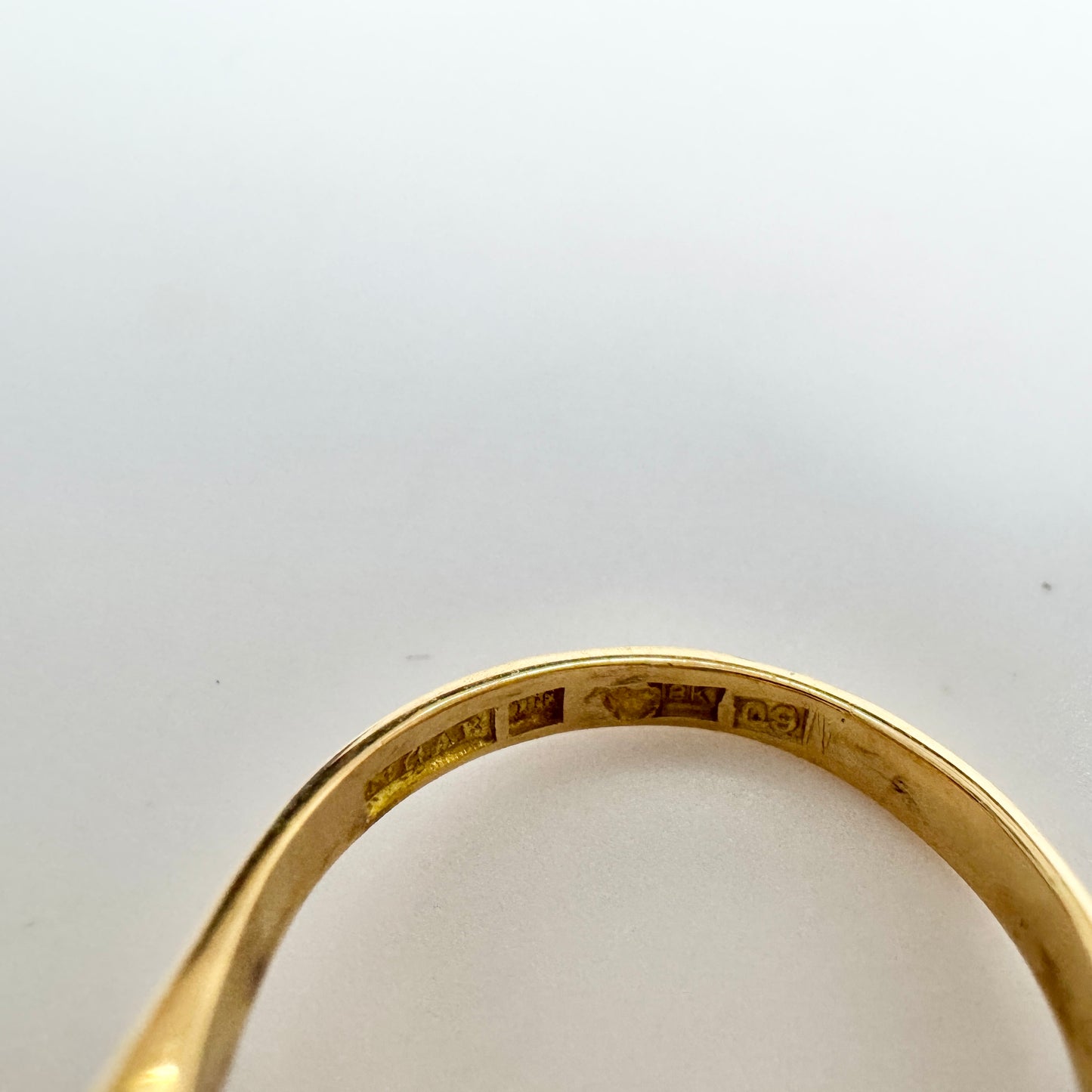 Markström, Sweden 1966. Vintage 18k Gold Citrine Cocktail Ring