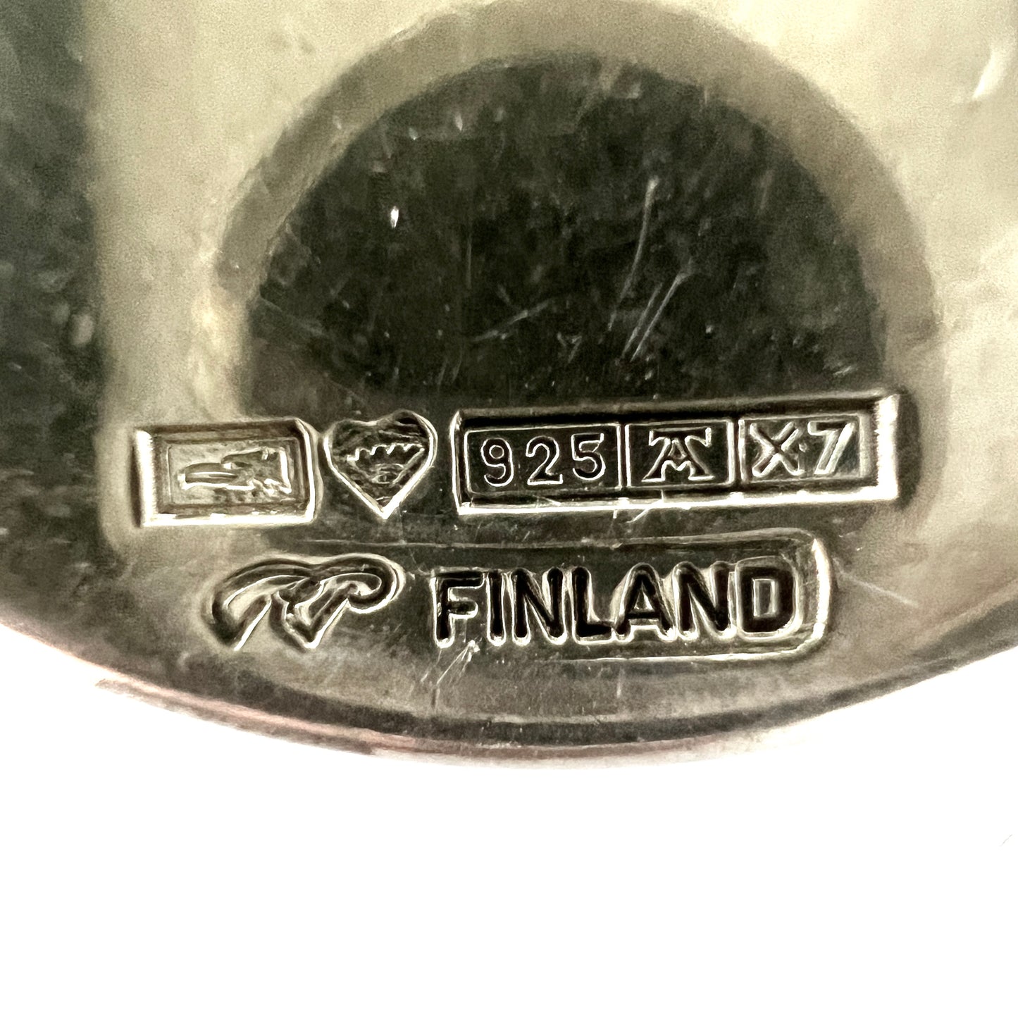 Pekka Piekäinen for Auran Kultaseppä, Finland 1975. Vintage Sterling Silver Pendant.