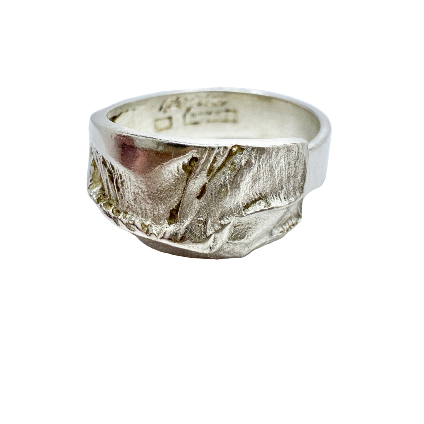 Matti J Hyvarinen, Finland 1979. Vintage Sterling Silver Ring. Signed.