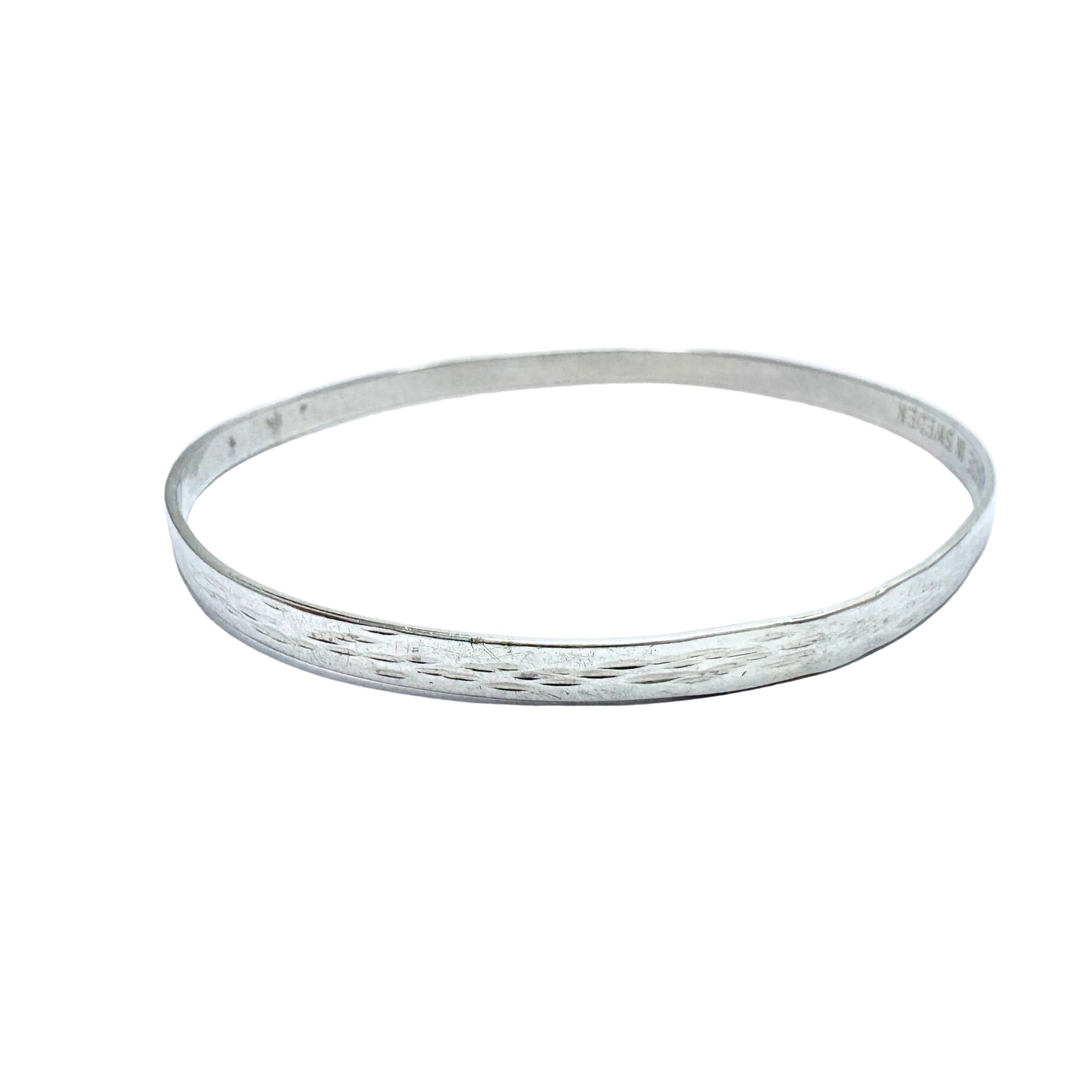 Owe Johansson, Sweden 1969. Vintage Sterling Silver Bangle Bracelet.