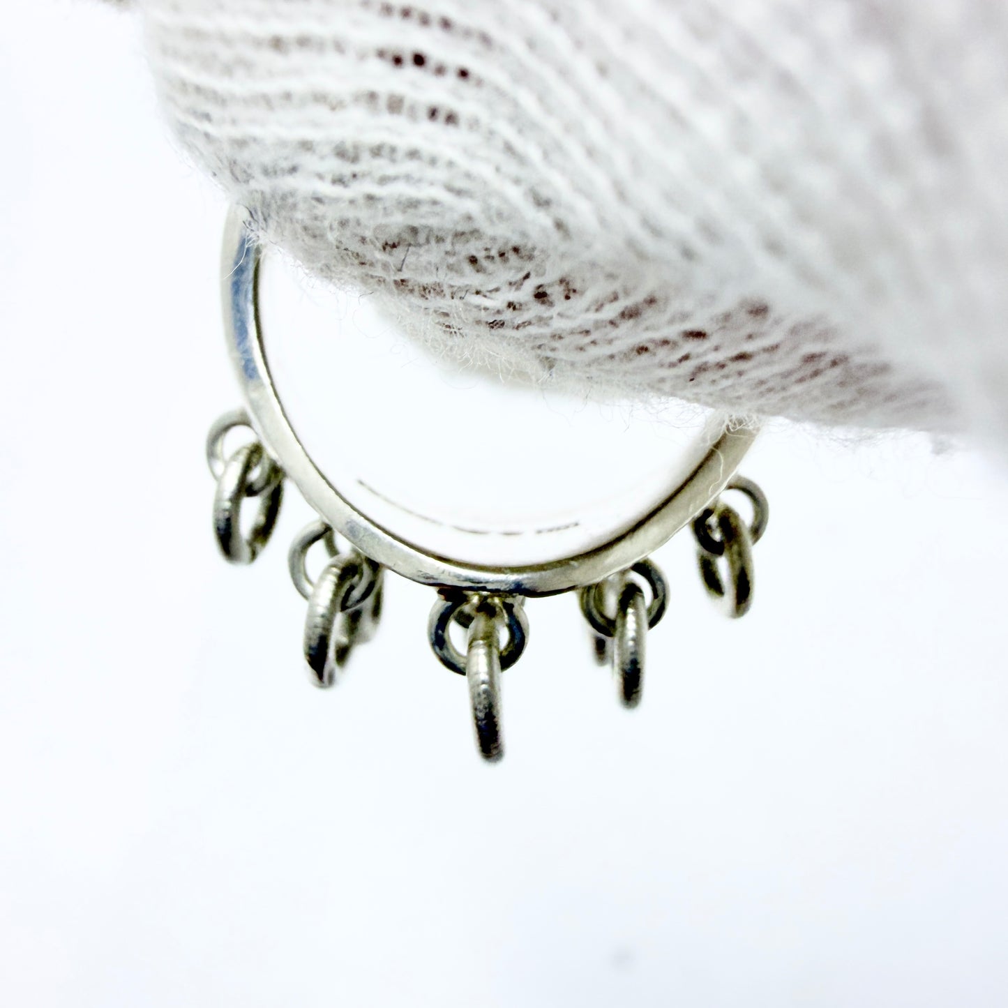 Lagerström, Sweden year 1970. Vintage Solid Silver Sami / Laplander Ring.