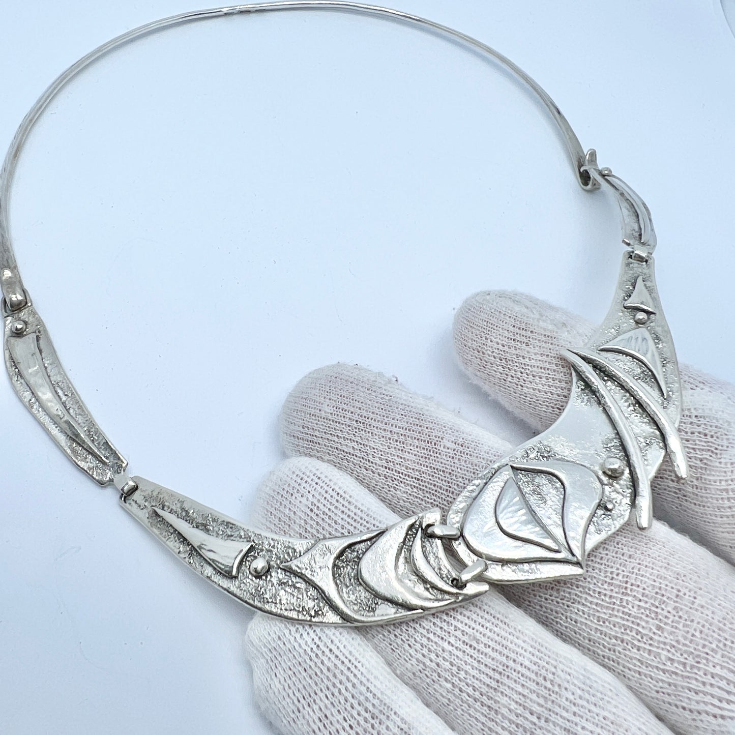 Sweden 1996. Vintage  Sterling Silver Necklace. Signed.