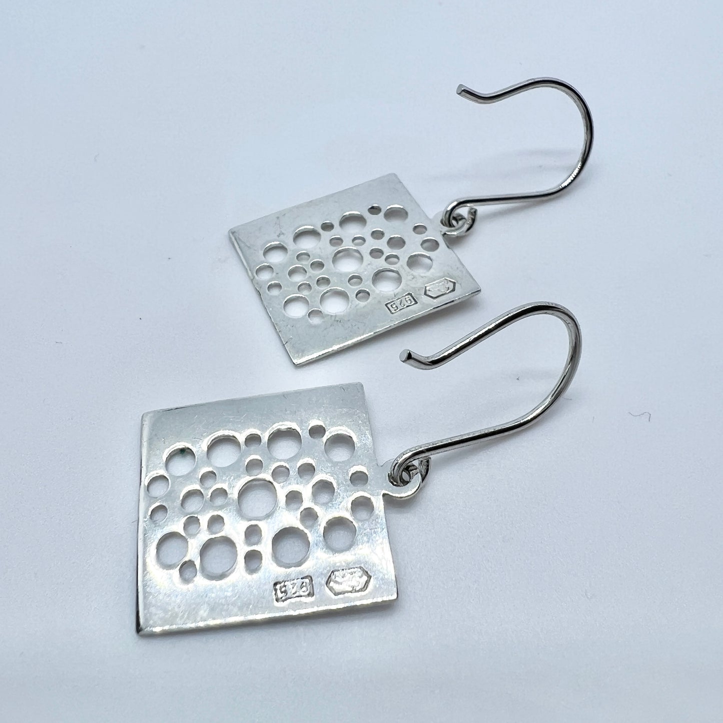 Kultakeskus, Finland. Design Liisa Vitali, Vintage Sterling Silver Earrings