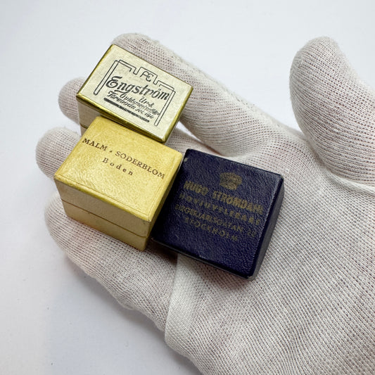 3 Early-Mid 1900s Swedish Jewelry Boxes.