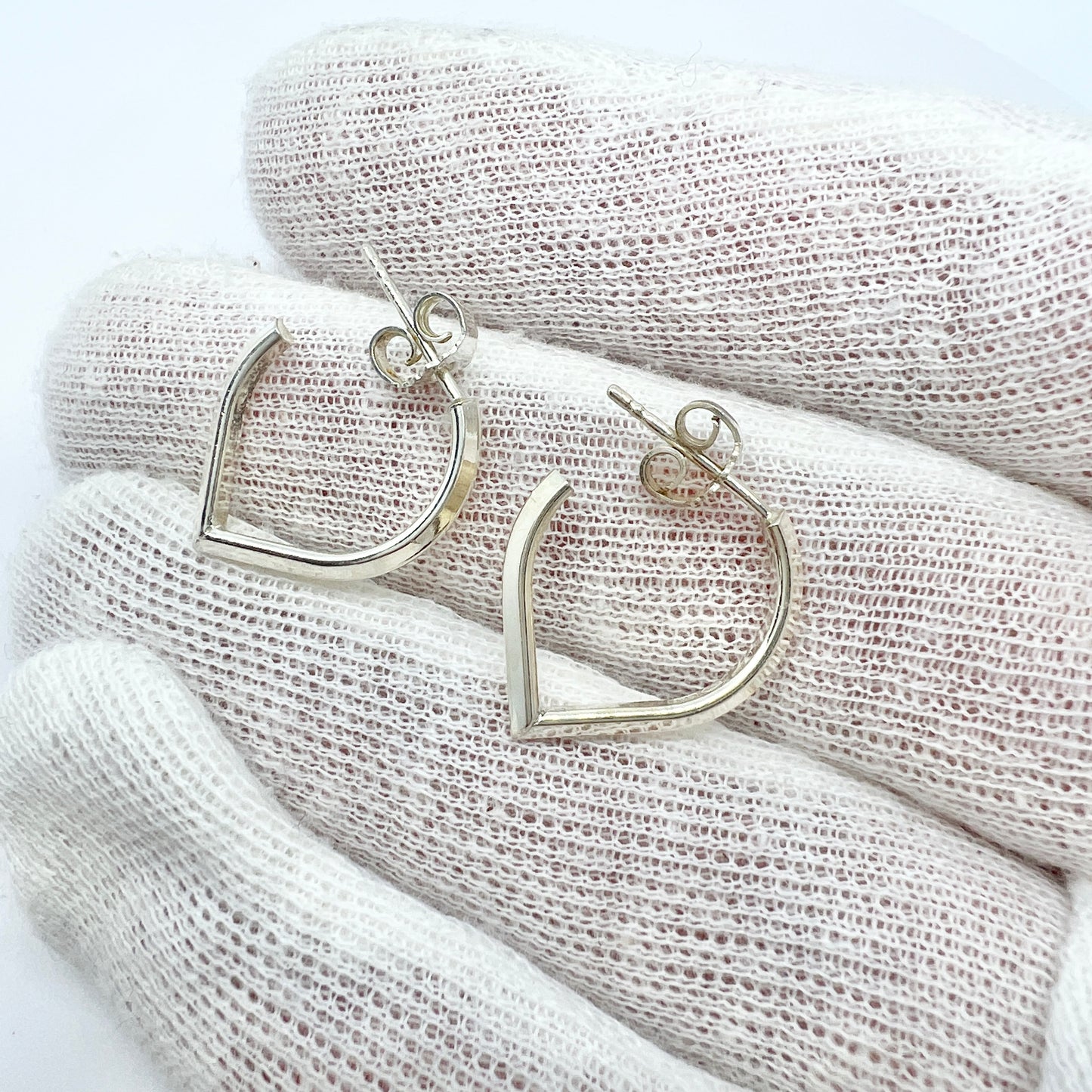 Kultakeskus Oy, Finland. Vintage Sterling Silver Earrings.