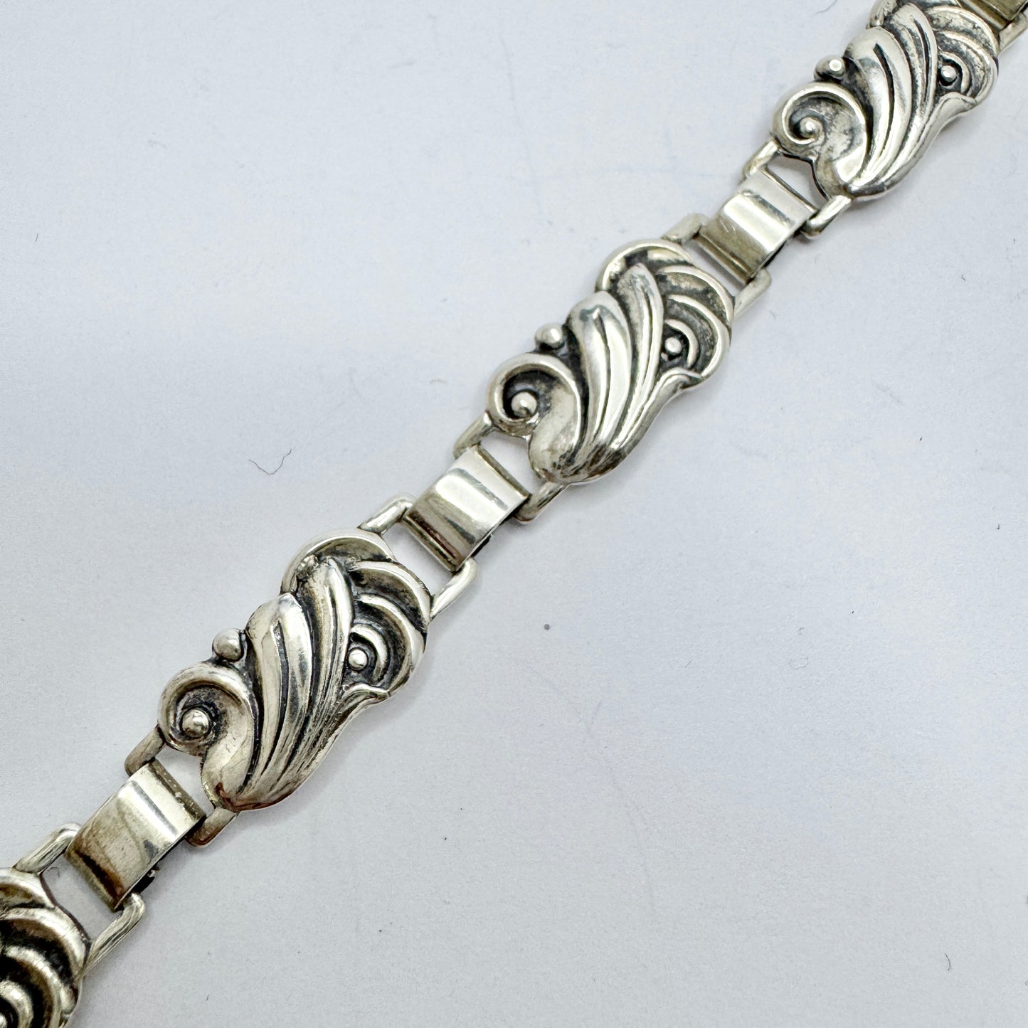 Denmark 1940-50s. Solid Silver Bracelet.