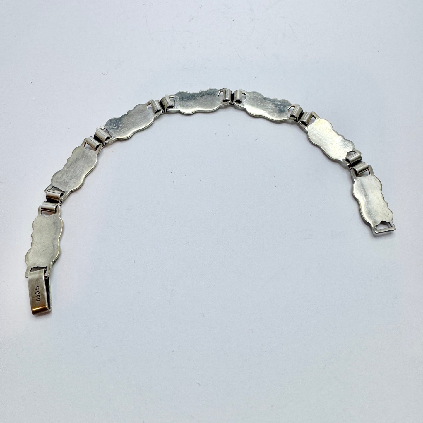 Denmark 1940-50s. Solid Silver Bracelet.
