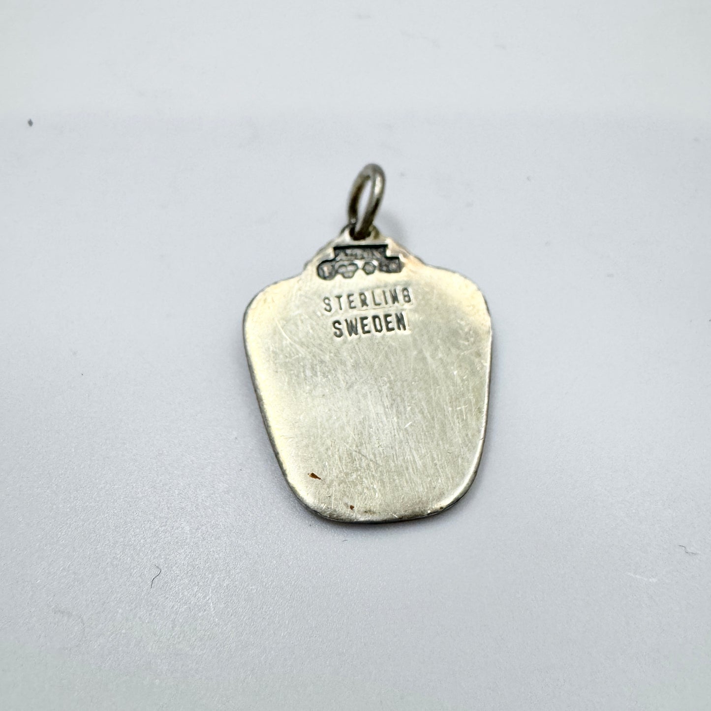 Alton, Sweden 1969. Vintage Sterling Silver Zodiac Gemini Charm Pendant.