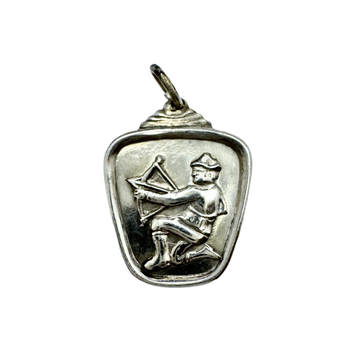 Alton, Sweden 1956. Vintage Sterling Silver Zodiac Sagittarius Charm Pendant.