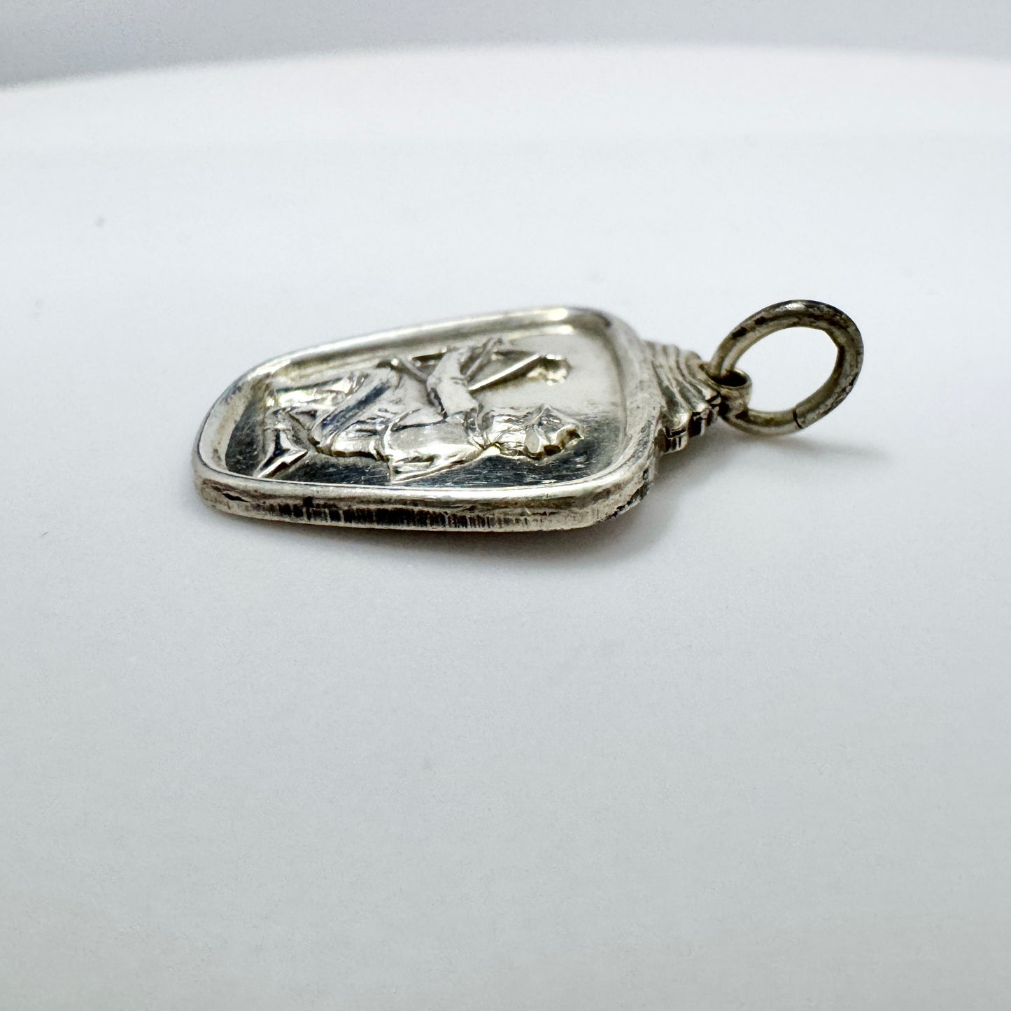 Alton, Sweden 1956. Vintage Sterling Silver Zodiac Sagittarius Charm Pendant.