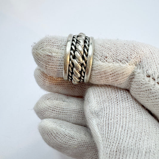 Odds Visby, Sweden. Vintage Sterling Silver Viking Copy Unisex Ring.