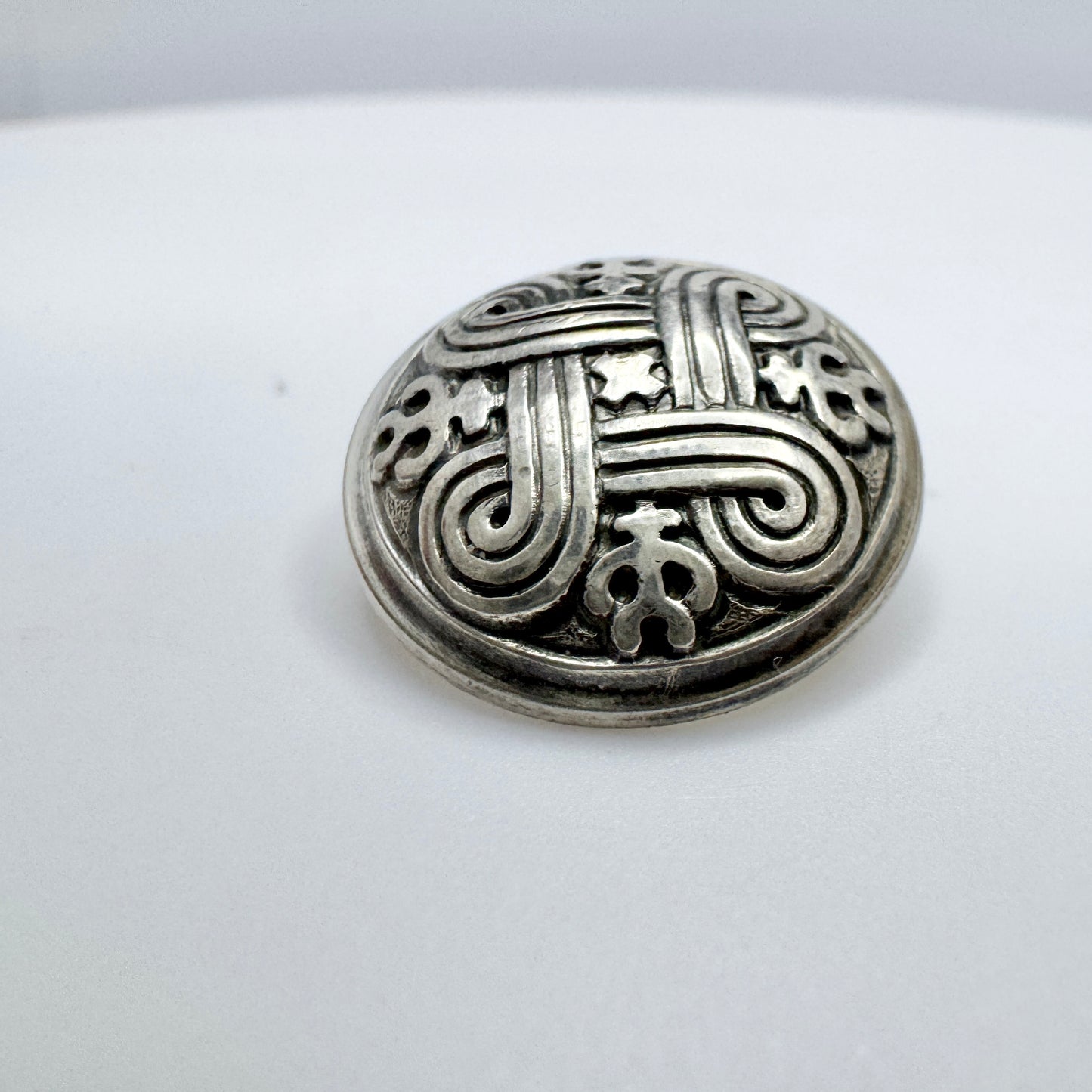 Kalevala Koru, Finland. Small Vintage Sterling Silver Brooch.