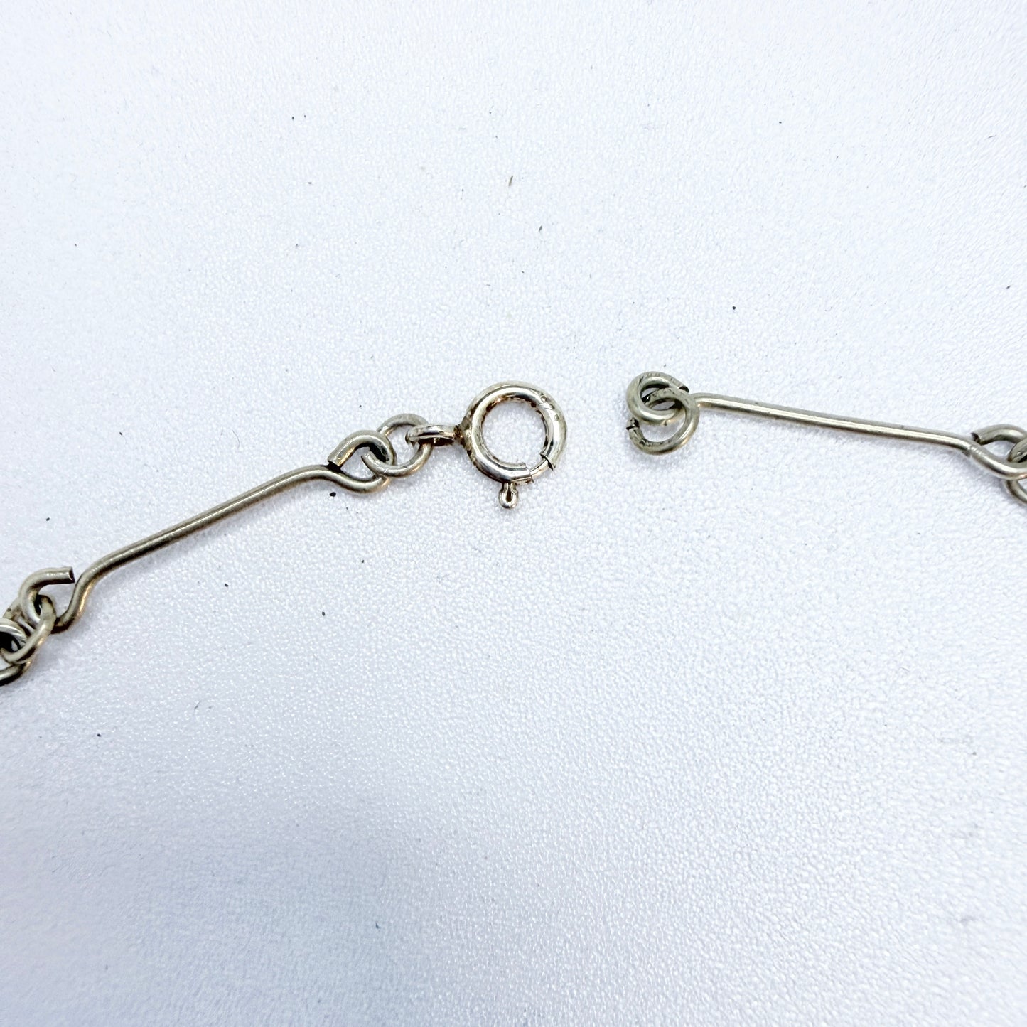 Vintage Sterling Silver Eilat Stone Pendants Necklace.