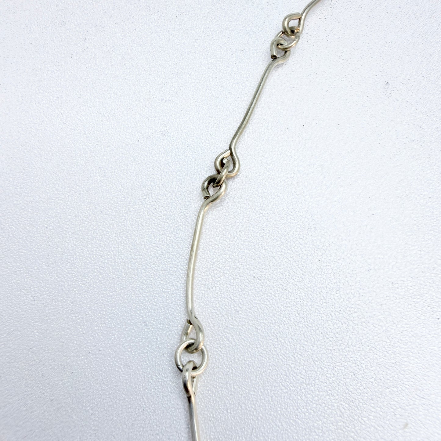 Vintage Sterling Silver Eilat Stone Pendants Necklace.