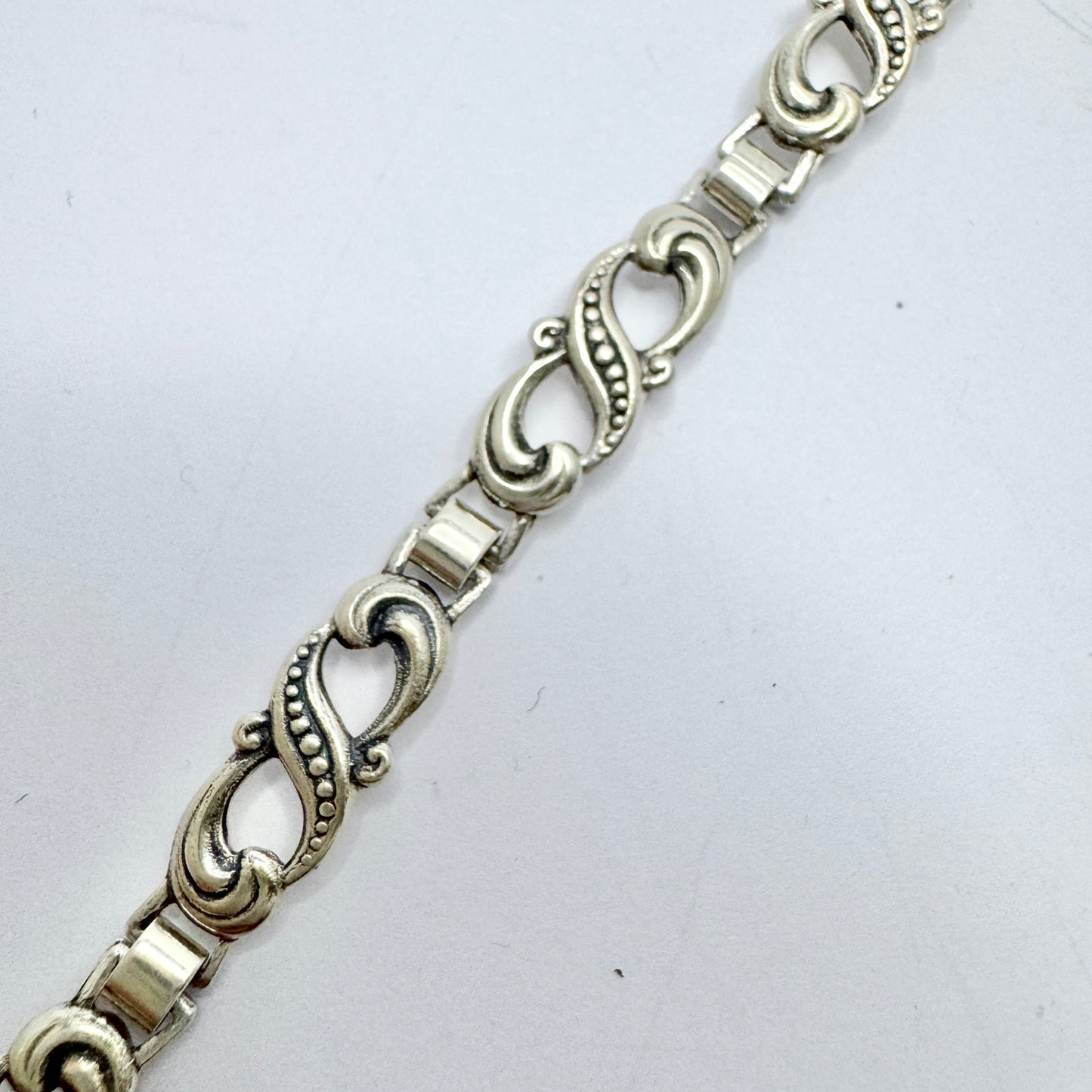 Denmark 1940-50s. Solid Silver Bracelet.
