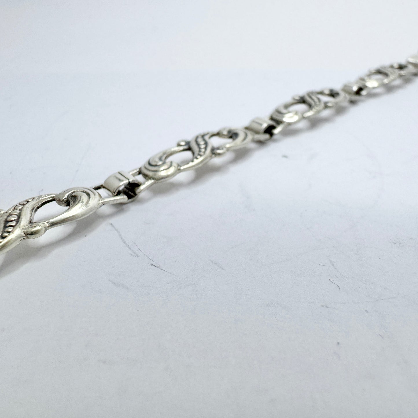 Denmark 1940-50s. Solid Silver Bracelet.