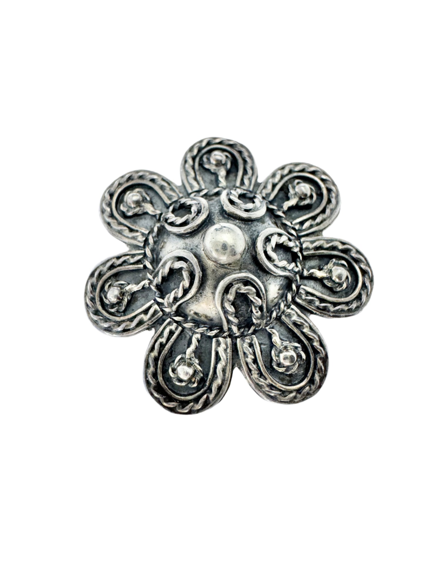 Bengt Hallberg, Sweden. Vintage Sterling Silver Viking Copy Brooch Pendant.